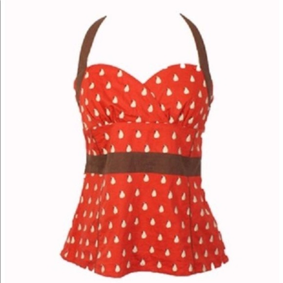 Anthropologie Odille Bartlett Pear halter top. - Picture 1 of 5